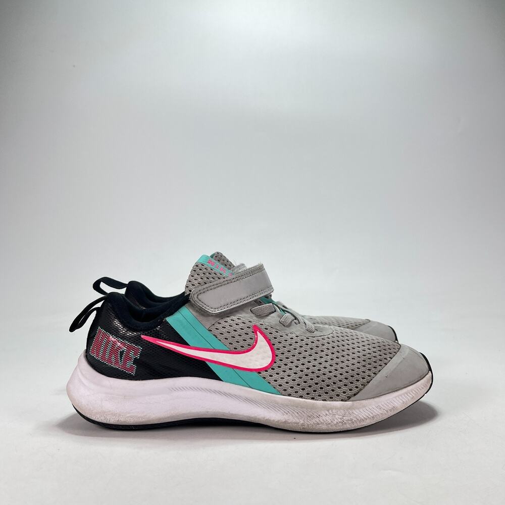 Nike Star Runner 3 SE Gray Teal Pink Shoes Sneakers DD1150-001 Youth Size 3Y